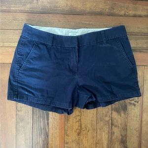 J. Crew Navy linen blend shorts!